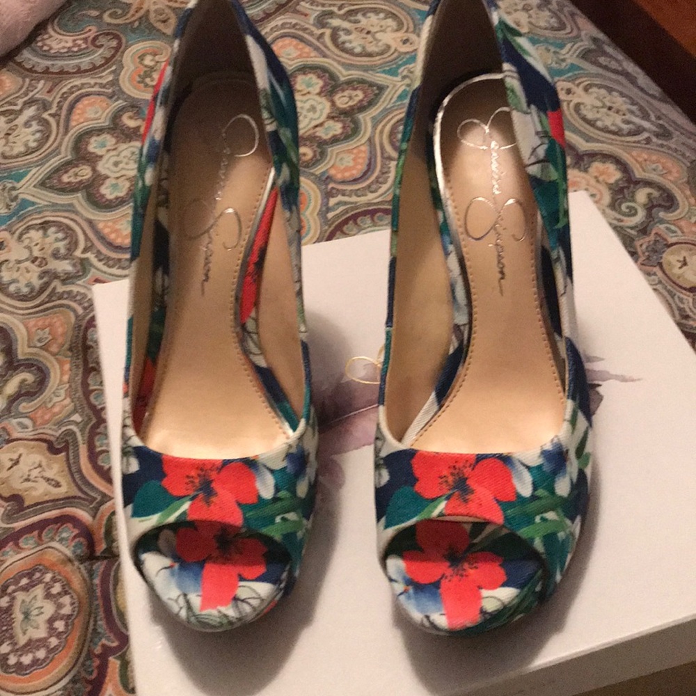New Floral Wedge Jessica Simpson Sandal!